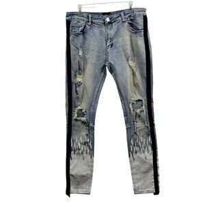 Cooper 9 Men's Distressed Jeans Size 36 x 31L  1325-1029